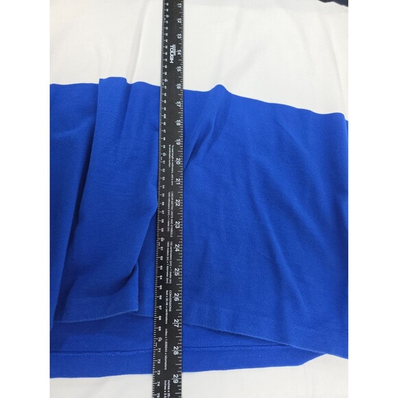 POLO RALPH LAUREN Men’s POLO SHIRT Cotton Navy White Blue Red TRIM Sz M - Picture 6 of 6